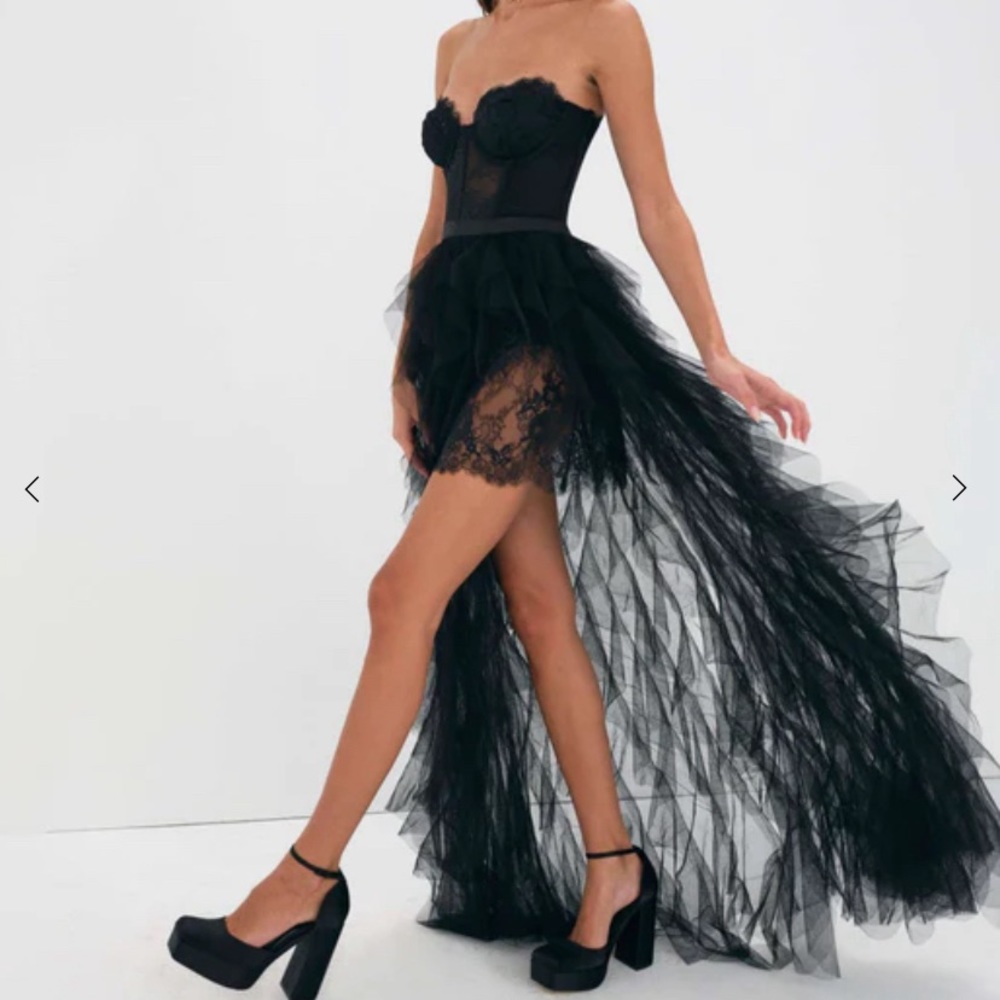 For Love and Lemons Bustier Gown | Black, Size Large | Brand new, never worn